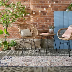 Balkon Teppich - Plazo Mabel Blau - 80x230cm