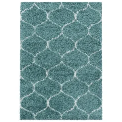 Berberteppich - Agadir Circle Blau Creme