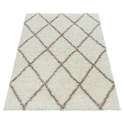 Berberteppich - Agadir Lines Creme Beige