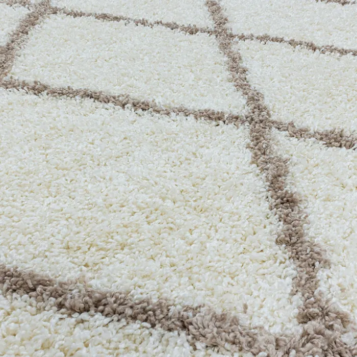 Berberteppich - Agadir Lines Creme Beige