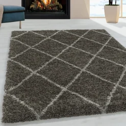 Berberteppich - Agadir Lines Taupe Creme