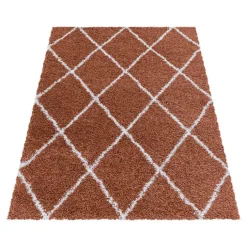 Berberteppich - Agadir Lines Terracota Creme