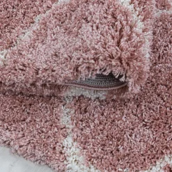 Berberteppich Rund - Agadir Circle Rosa Creme