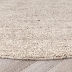 Berberteppich Rund - Aicha Taupe