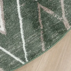 Berberteppich Rund - Blend Diamond Grün