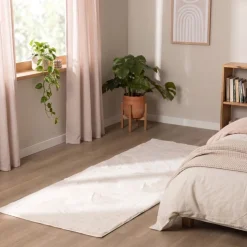 Flauschiger Läufer - Cozy Weiß