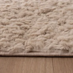 Flauschiger Teppich - Bobby Creme