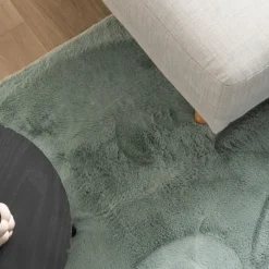 Flauschiger Teppich - Cozy Grün