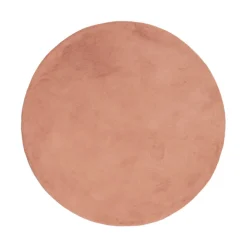 Flauschiger Teppich Rund - Cozy Rosa