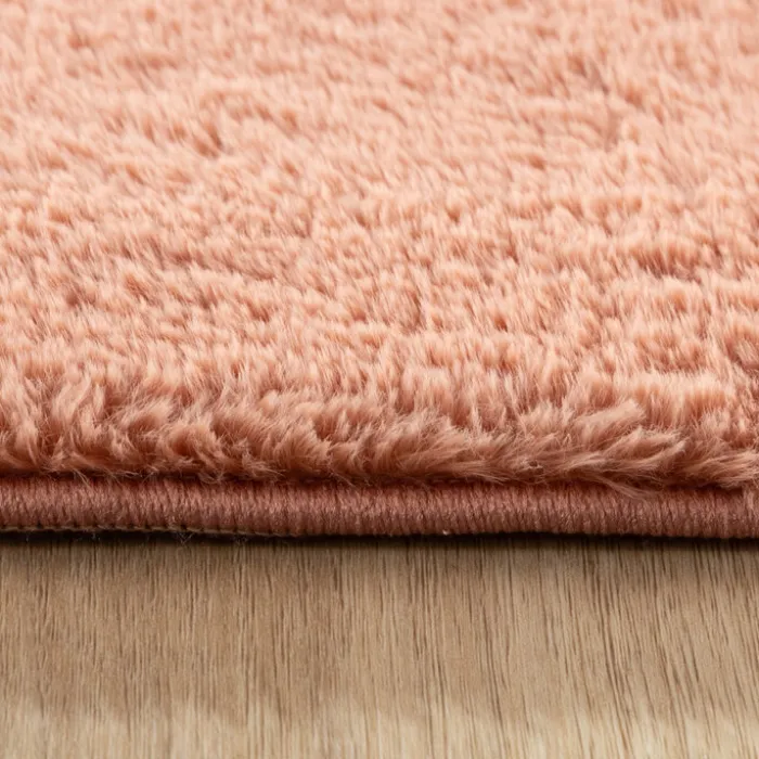 Flauschiger Teppich Rund - Cozy Rosa