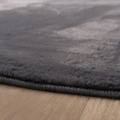 Flauschiger Teppich Rund - Cozy Anthrazit