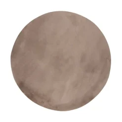 Flauschiger Teppich Rund - Cozy Taupe