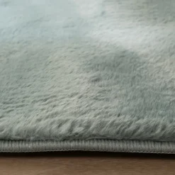Flauschiger Teppich Rund - Cozy Grün