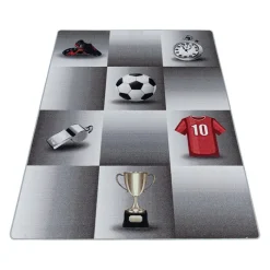 Fußballteppich - Pleun Champion Grau
