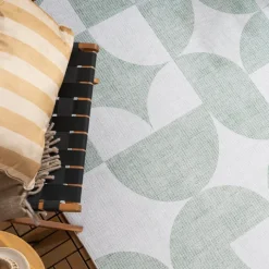 Gartenteppich Abstrakt - Groovy Tiles Grün
