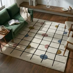 Geometrischer Teppich - Brunello Circles Bunt