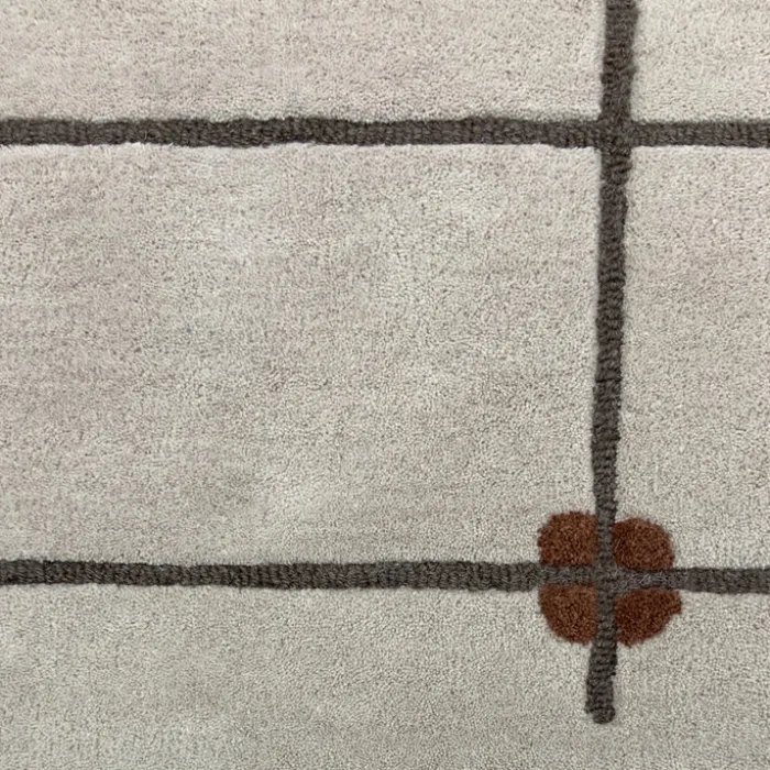 Geometrischer Teppich – Brunello Dots Terrakotta | Volero