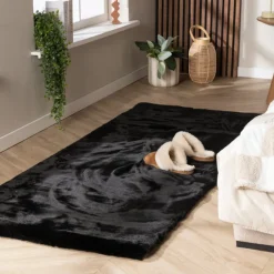Hochflor Läufer - Comfy Supreme Schwarz