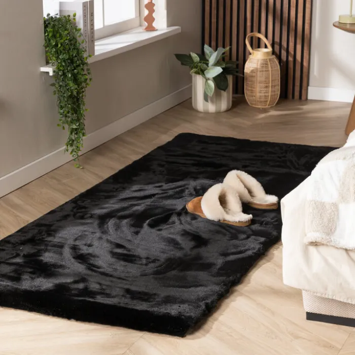 Hochflor Läufer - Comfy Supreme Schwarz