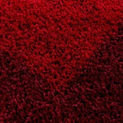 Hochflor Läufer - Edge Rot - 80x250cm