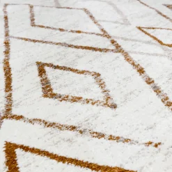Hochflor Teppich - Blend Diamond Creme Bunt