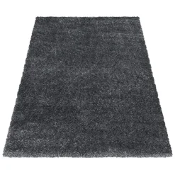 Hochflor Teppich - Blushy Dunkelgrau