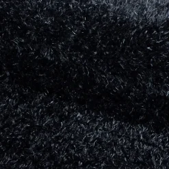 Hochflor Teppich - Blushy Schwarz Meliert