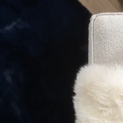 Hochflor Teppich - Comfy Supreme Dunkelblau