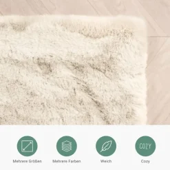 Hochflor Teppich - Comfy Supreme Creme