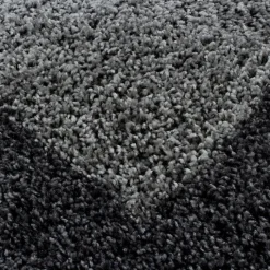 Hochflor Teppich - Edge Grau