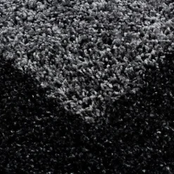 Hochflor Teppich - Edge Schwarz