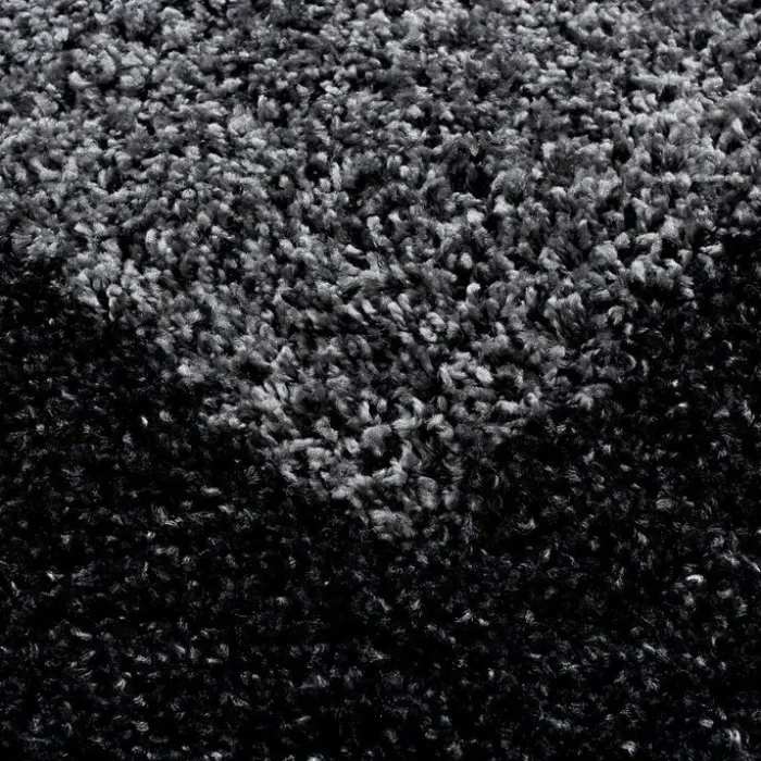 Hochflor Teppich - Edge Schwarz