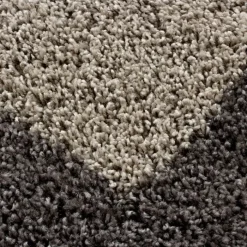 Hochflor Teppich - Edge Taupe