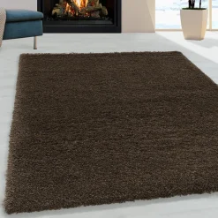Hochflor Teppich - Fuzzy Braun
