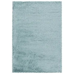 Hochflor Teppich - Fuzzy Hellblau