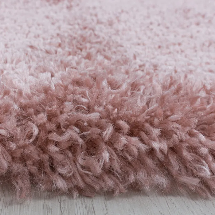 Hochflor Teppich - Fuzzy Rosa