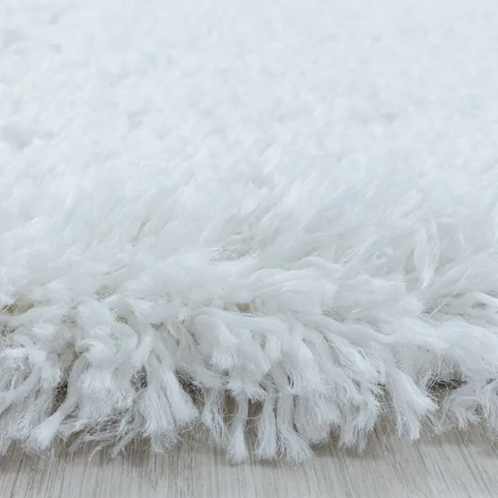 Hochflor Teppich - Fuzzy Weiß