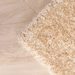 Hochflor Teppich - Glazy Beige Creme