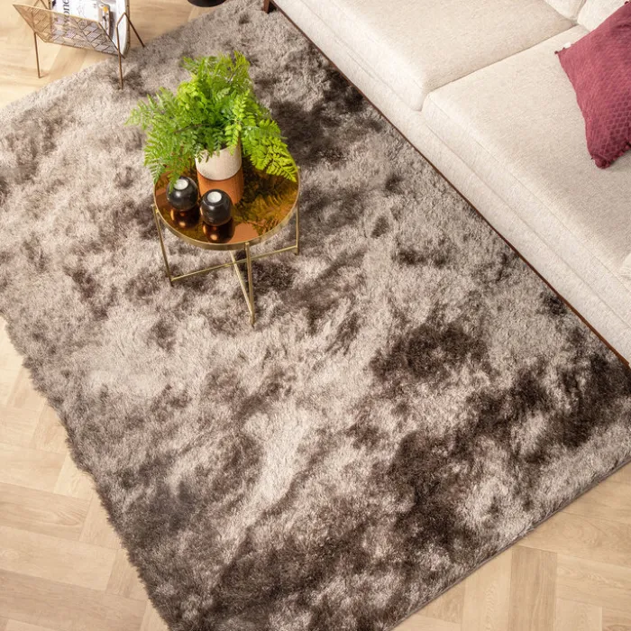 Hochflor Teppich - Glorious Silber Grau