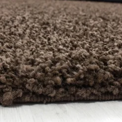 Hochflor Teppich - Life Braun