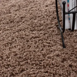 Hochflor Teppich - Life Hellbraun