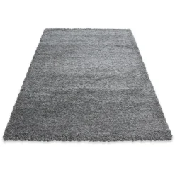 Hochflor Teppich - Life Hellgrau