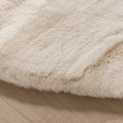 Hochflor Teppich Oval - Comfy Supreme Creme