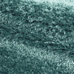 Hochflor Teppich Rund - Blushy Türkis