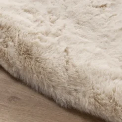 Hochflor Teppich Rund - Comfy Supreme Creme