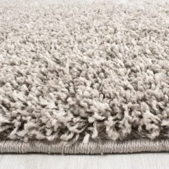 Hochflor Teppich Rund - Life Beige