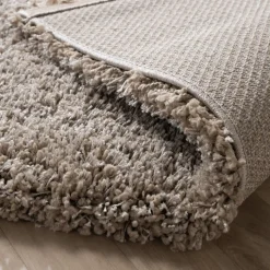 Hochflor Wohnzimmer Teppich - Yves Taupe