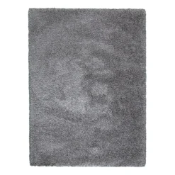 Hochflor Wohnzimmer Teppich - Yves Grau