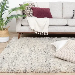 Hochflor Wollteppich - Royal Creme Grau
