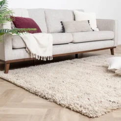 Hochflor Wollteppich - Royal Creme Meliert